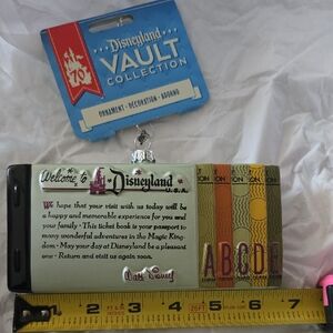 Disneyland Vault Collection Vintage A-E Ticket Ornament *NWT!*